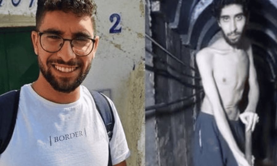 Hamas difunde video de rehén desnutrido en Gaza