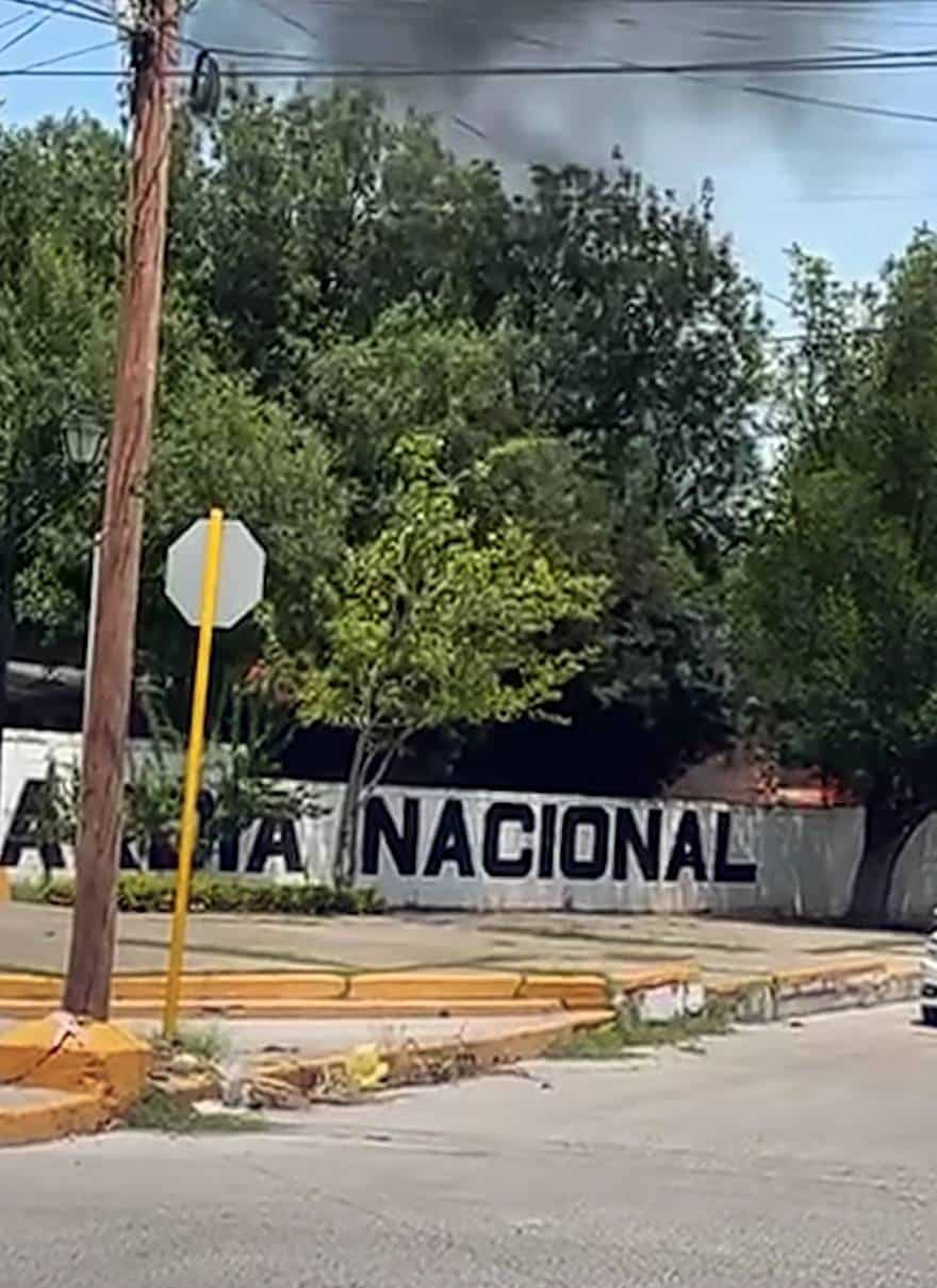 Incendio en cuartel de la Guardia Nacional moviliza a Bomberos en Piedras Negras