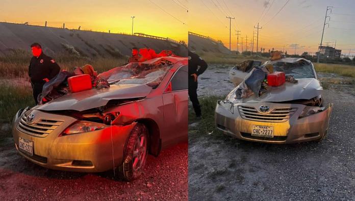 Adulto mayor se salva de milagro tras volcadura en el puente Morelos–Nava
