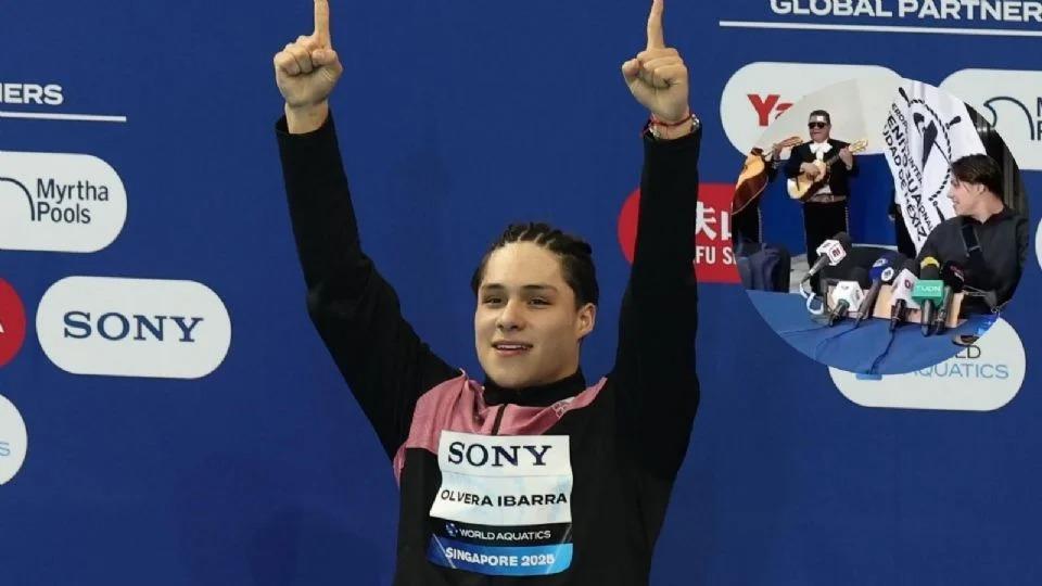 Osmar Olvera recibe homenaje con mariachi en CDMX