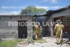 Propietario de vivienda en Monclova evita tragedia por incendio