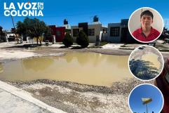 Vecinos de Praderas del Valle exigen solución a enorme bache que afecta vialidad y salud