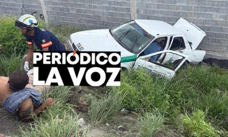 Taxista herido en accidente en Castaños