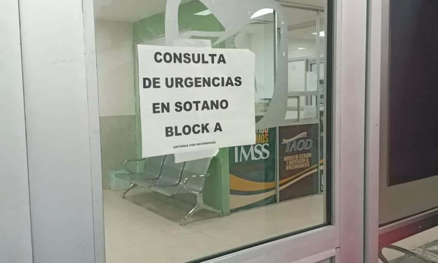 IMSS trabaja en rehabilitación del área de urgencias de la Clínica 7