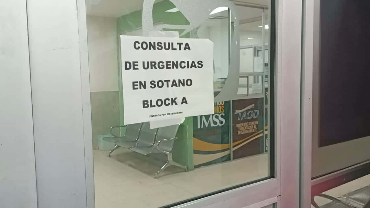IMSS trabaja en rehabilitación del área de urgencias de la Clínica 7