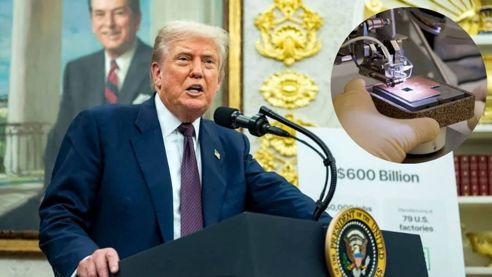 Trump anuncia aranceles del 100% a semiconductores importados