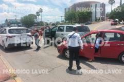 Accidente vial causa caos en Guadalupe, Coahuila