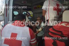 Accidente en Centro de Monclova deja a adulto mayor lesionado