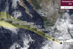 Tormenta tropical Ivo avanza sin tocar tierra