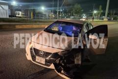 Conductor imprudente provoca colisión en avenida Las Torres de Monclova