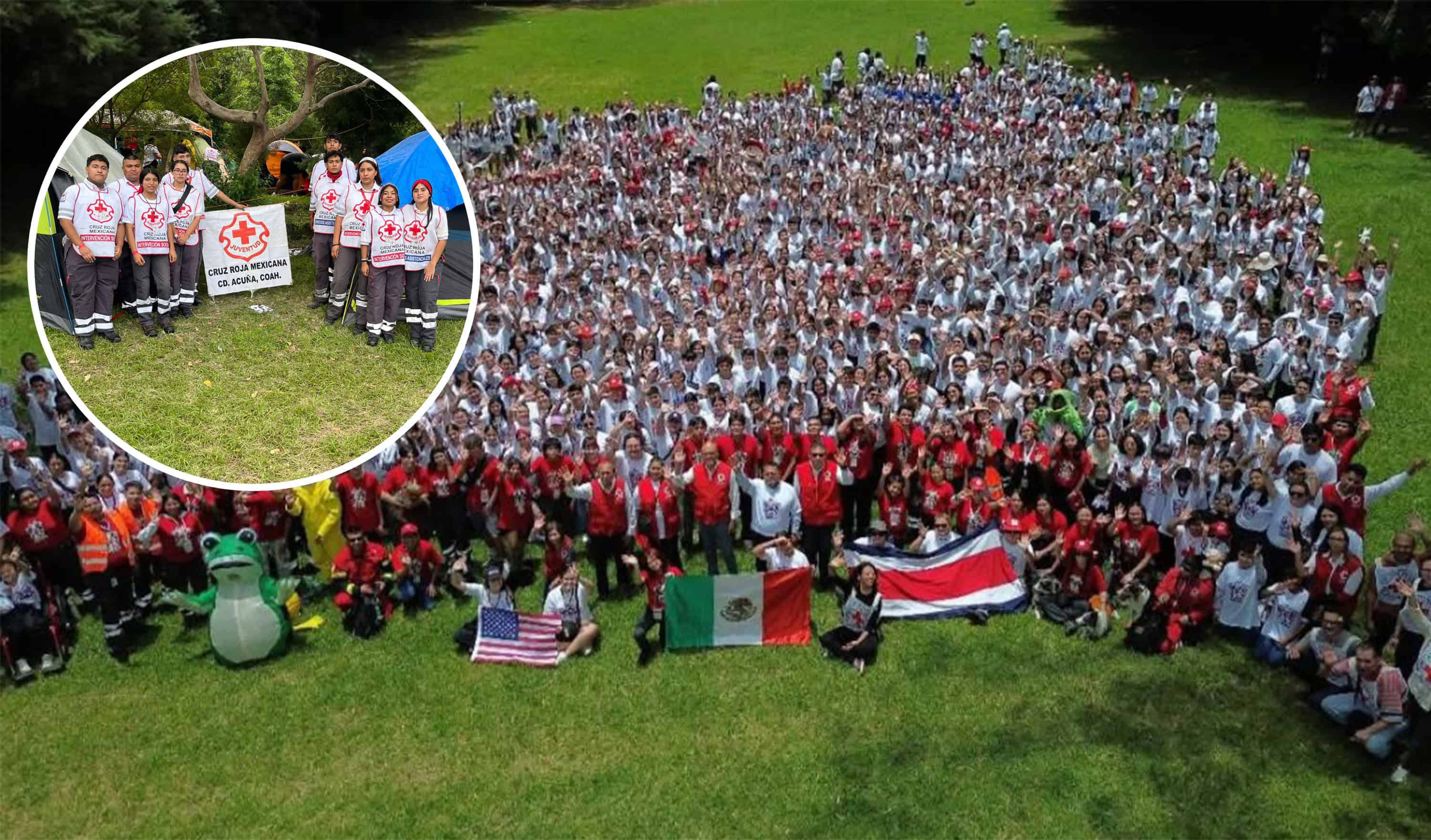 Jóvenes de Cruz Roja Acuña representan a la ciudad en campamento nacional en Morelos