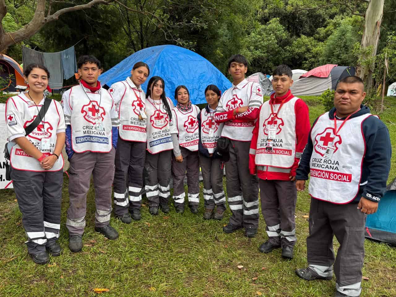Jóvenes de Cruz Roja Acuña representan a la ciudad en campamento nacional en Morelos