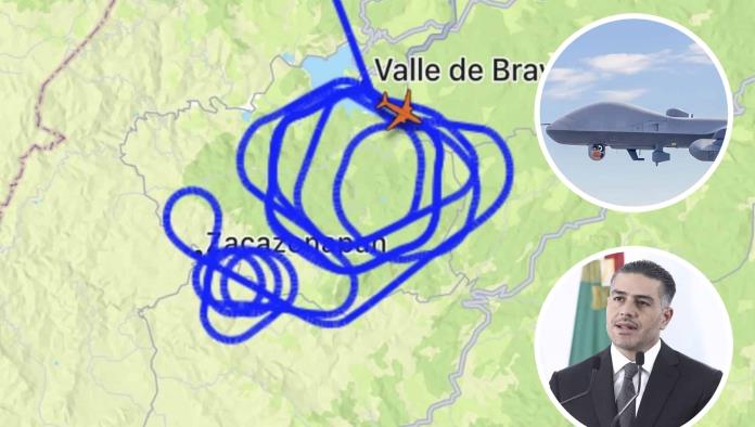 Dron estadounidense que sobrevoló el Valle de Bravo entró por Piedras Negras