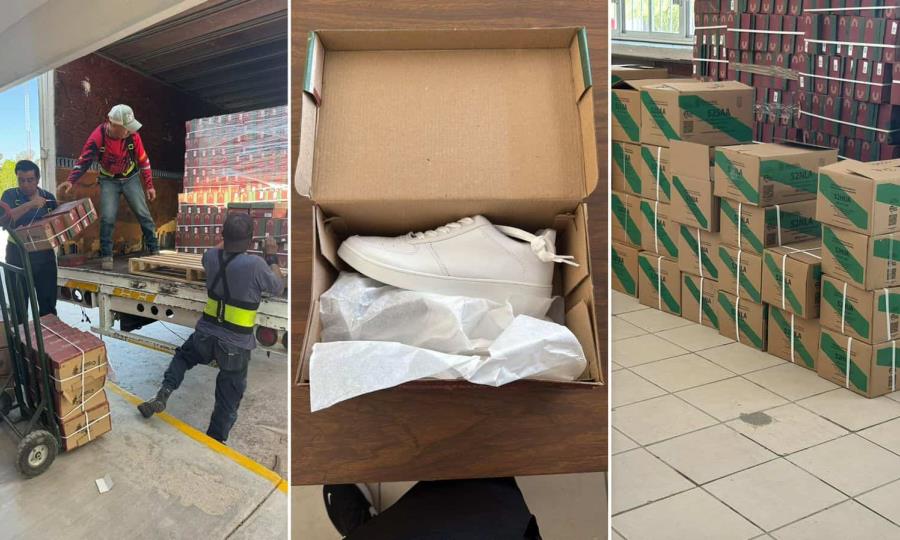 Secundaria 85 de Castaños lista para el regreso a clases: más de 500 pares de zapatos