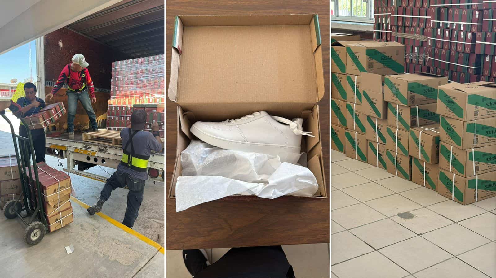 Secundaria 85 de Castaños lista para el regreso a clases: más de 500 pares de zapatos