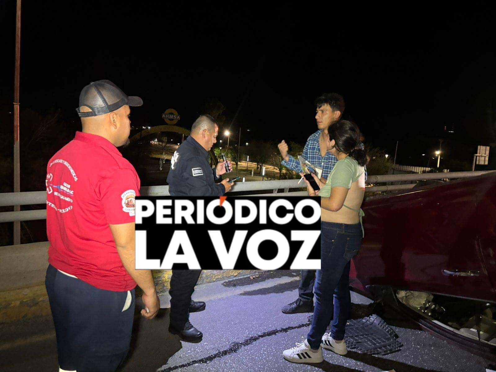 Jóvenes trabajadores de APTIV sufren lesiones tras volcadura en puente