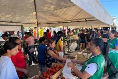 Mercadito del programa Mejora llega al Fraccionamiento Veracruz con grandes descuentos