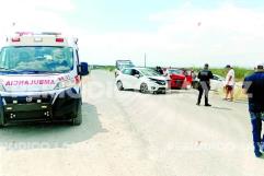 Conductora Resulta Lesionada en Choque en Carretera Estatal de Coahuila