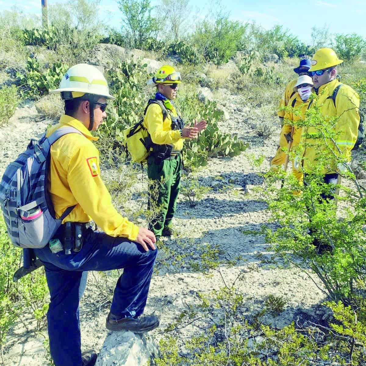 Brigada Forestal de Saltillo Imparte Curso a Bomberos de Monclova