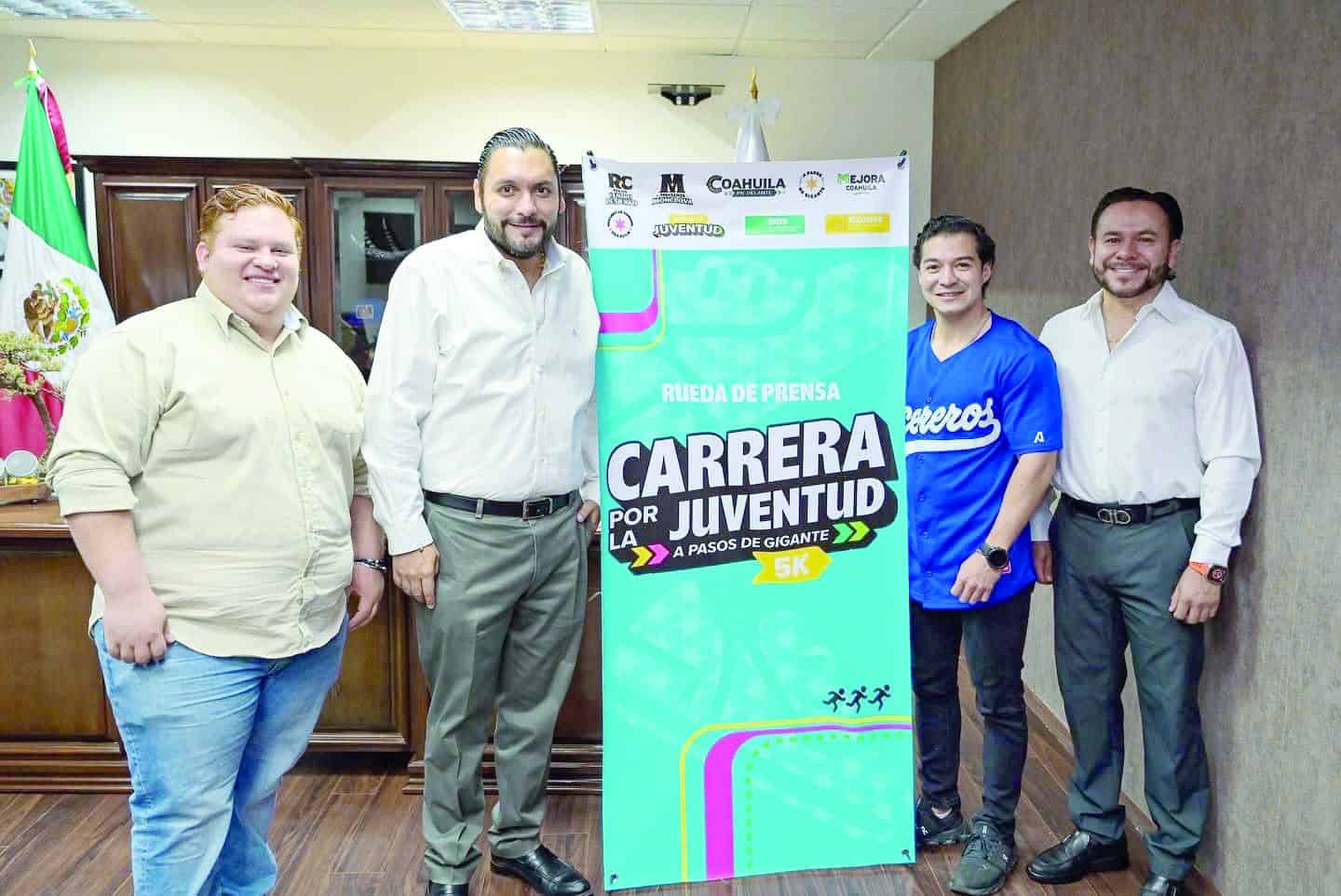 Alcalde de Monclova anuncia Carrera de la Juventud 5K para fomentar la disciplina deportiva