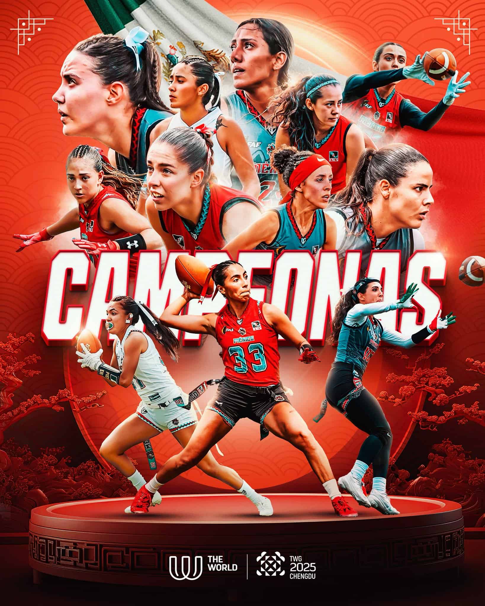 México gana oro en flag football femenil en los World Games 2025