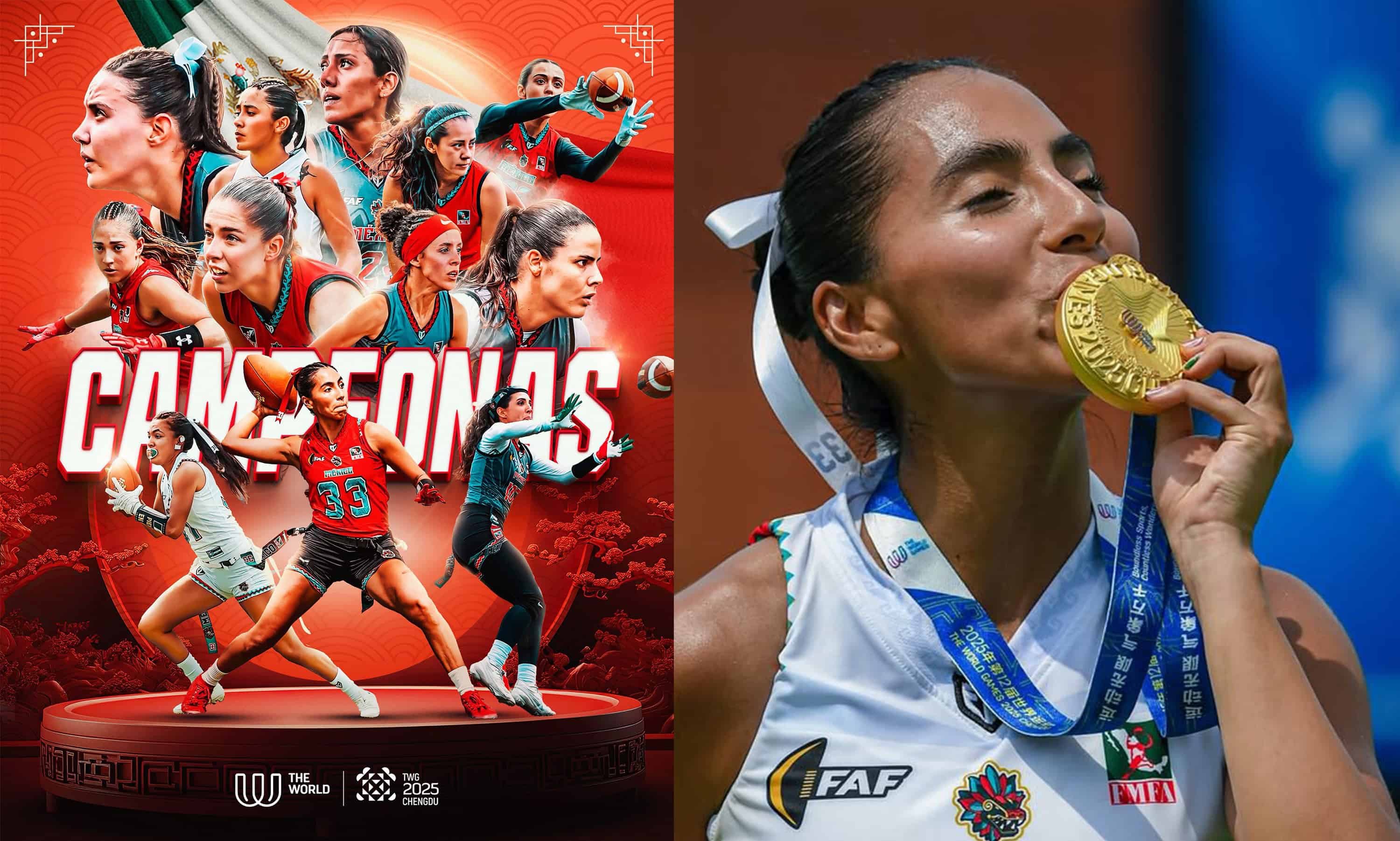 México gana oro en flag football femenil en los World Games 2025