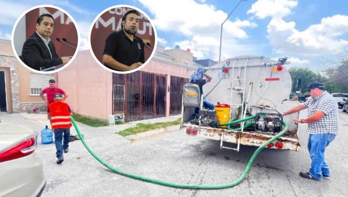 Municipio defiende reparto de pipas pese a crisis por falta de agua