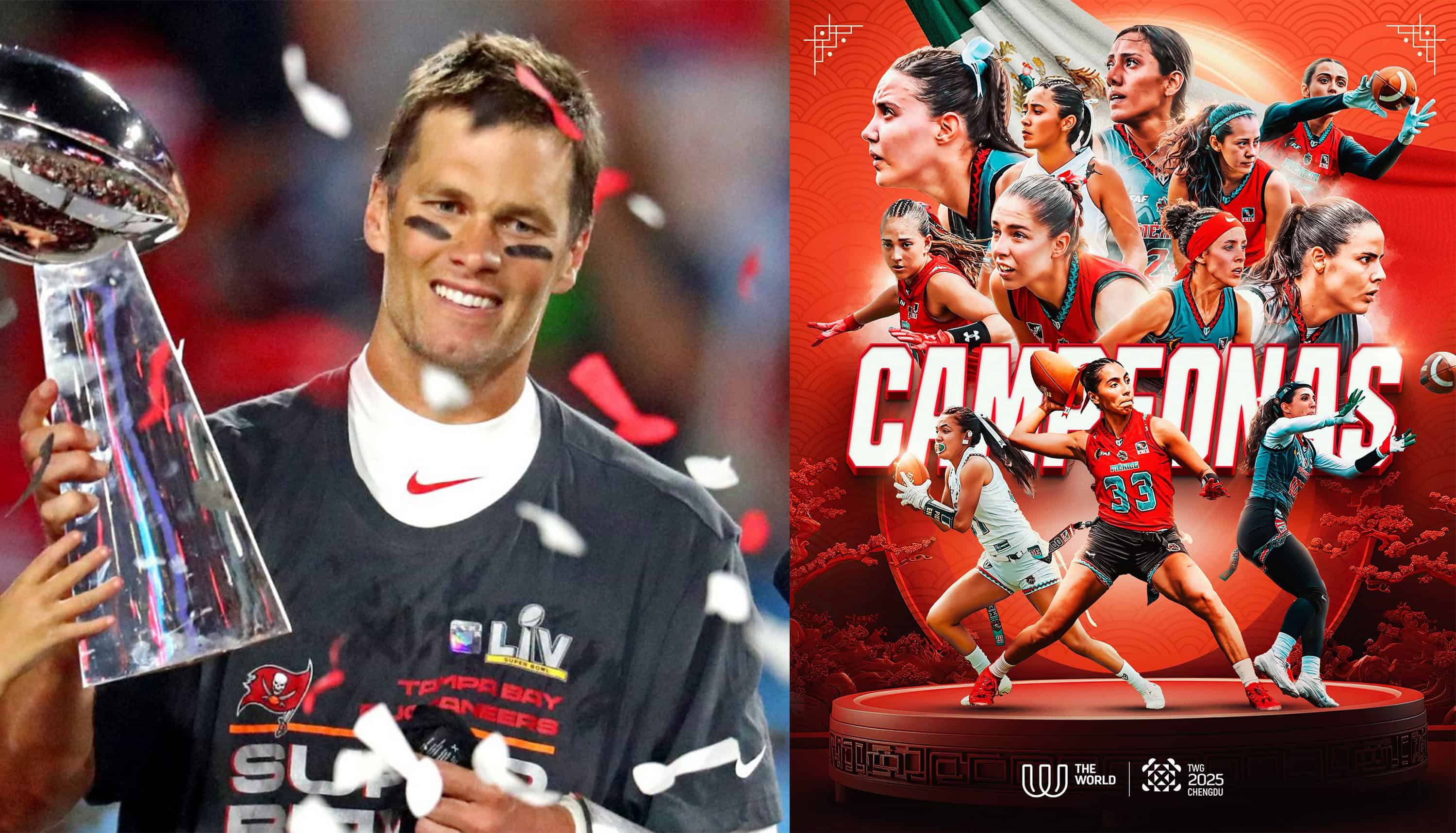 Tom Brady celebra el oro de México en flag football y se emociona por Los Ángeles 2028