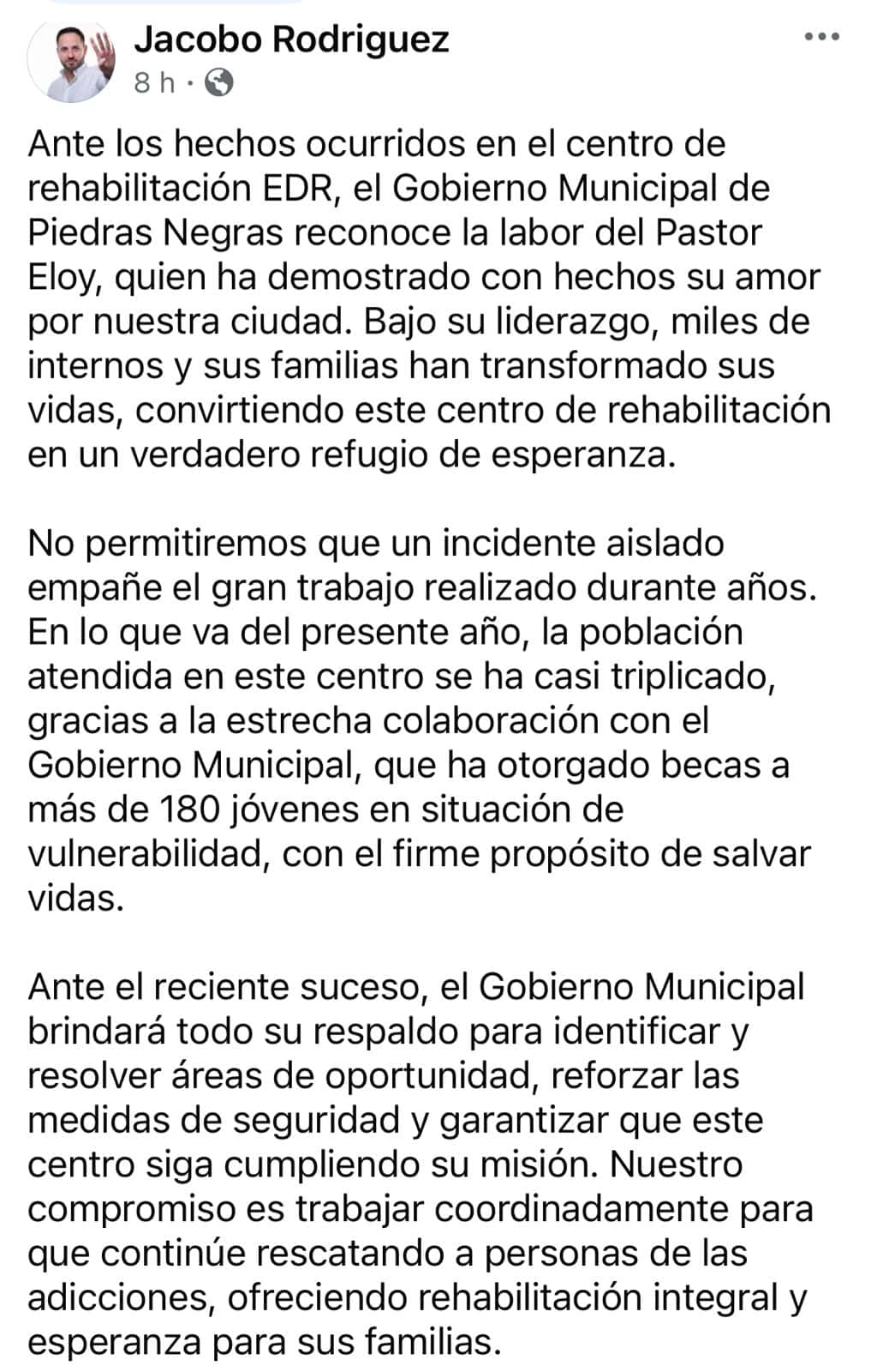 Municipio protege a anexo "Nuevo Destino" pese a disturbios y descarta sanciones