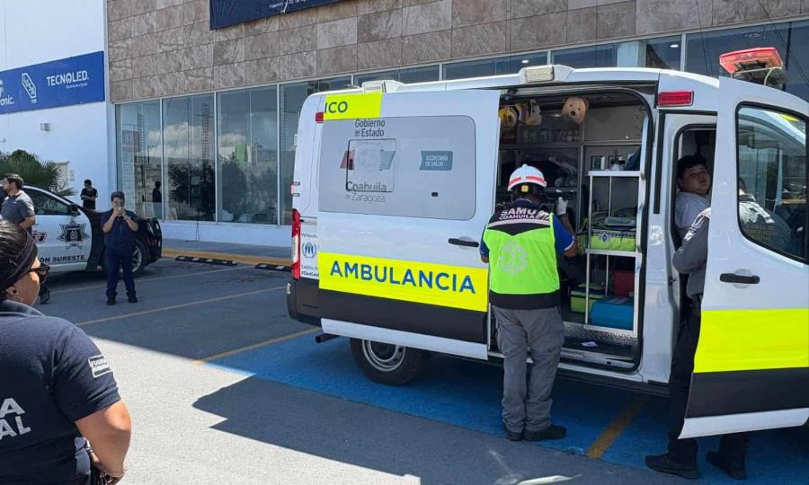 Accidente laboral en Saltillo por descarga eléctrica