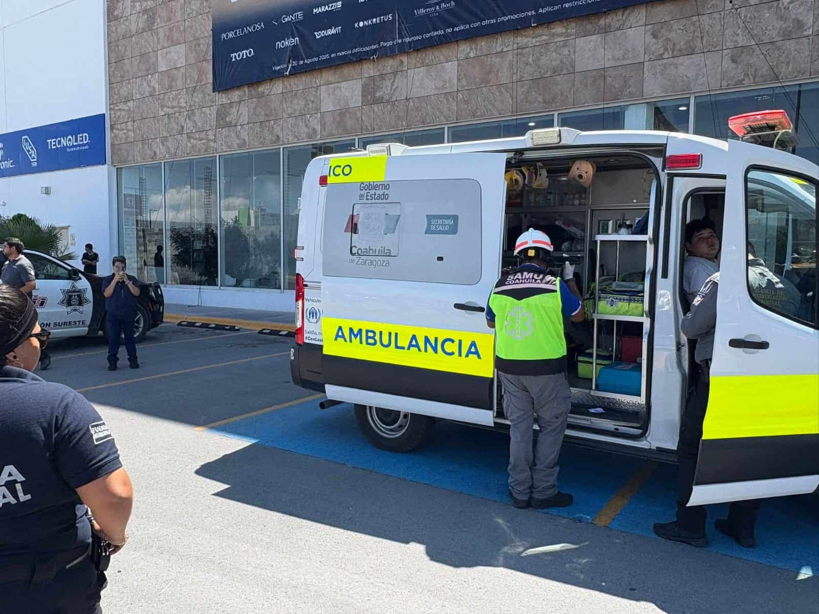 Accidente laboral en Saltillo por descarga eléctrica