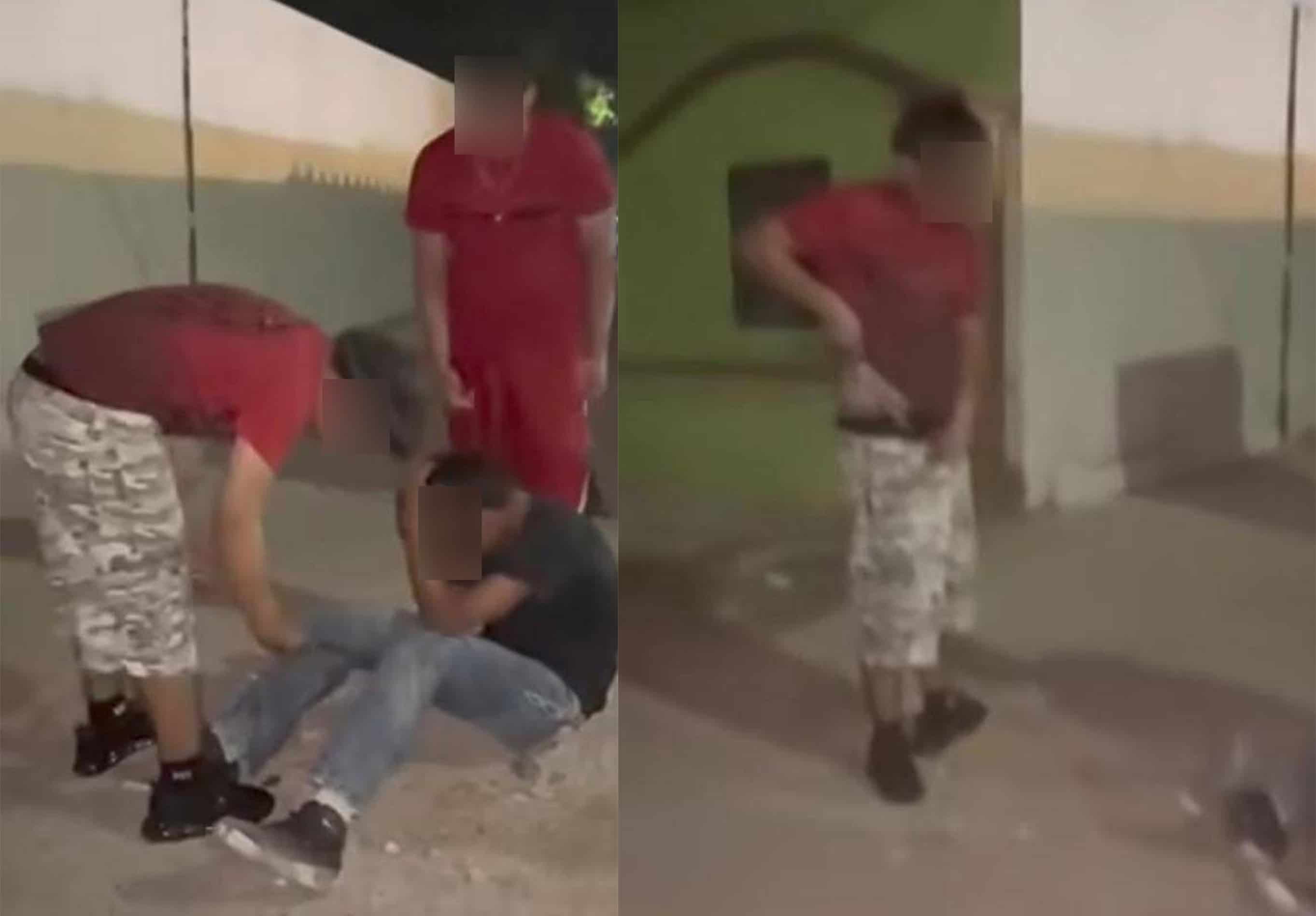 Violencia juvenil sacude Ciudad Acuña: menores agreden brutalmente a otro y escapan