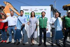Alcaldesa Sari Pérez Catú inicia obra de mejora en servicios de agua potable