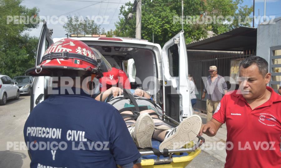 Rescate en las alturas: cae de escalera y se fractura