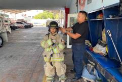 Emotivo encuentro: Chemita vive su ilusión de ser bombero en Monclova