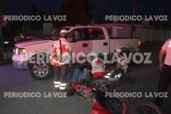 Motociclista herido tras colisión con camioneta en Obrera Norte