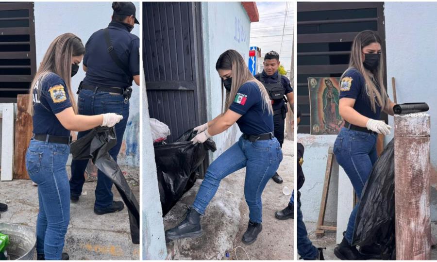 La Belleza que Conmovió en el Rescate: Policía Estatal Apoya a Adulto Mayor en Abandono