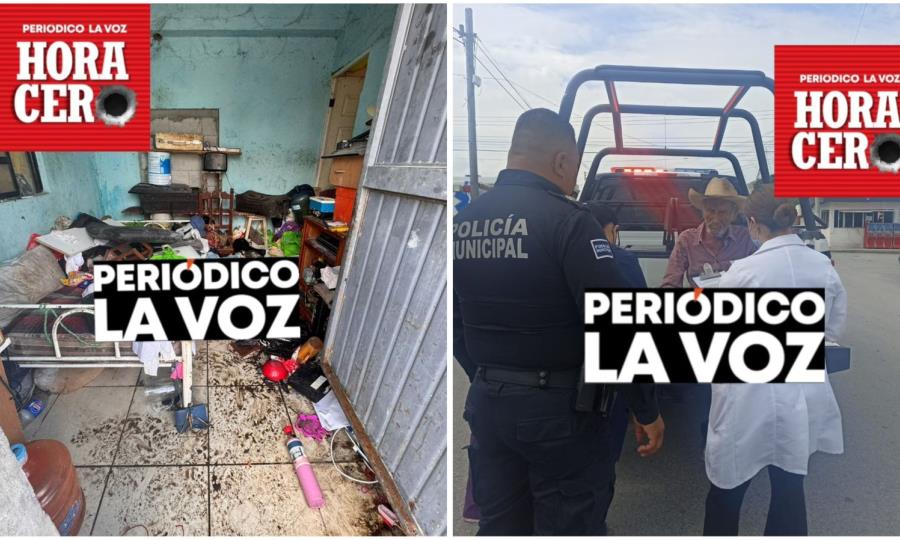 Rescatan a abuelito centenario