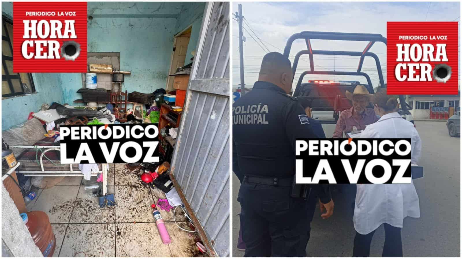 Rescatan a abuelito  de su propio ‘chiquero’