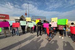 Protesta en Monclova liderada por Miguel Martínez por justicia