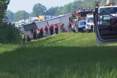 Investigación en curso tras volcamiento de autobús en Interestatal 90