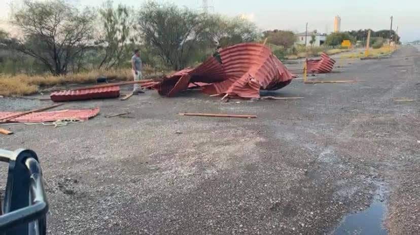 Fuertes vientos causan daños en el norte de Nava