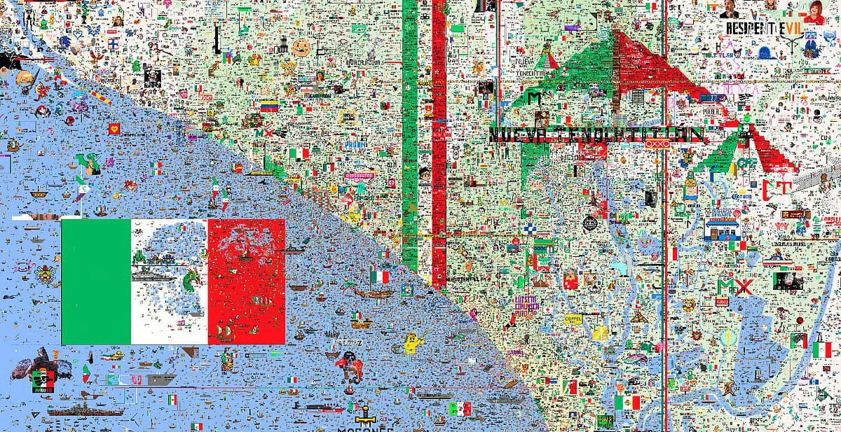 Invasión virtual de usuarios mexicanos en España a través de arte pixelado