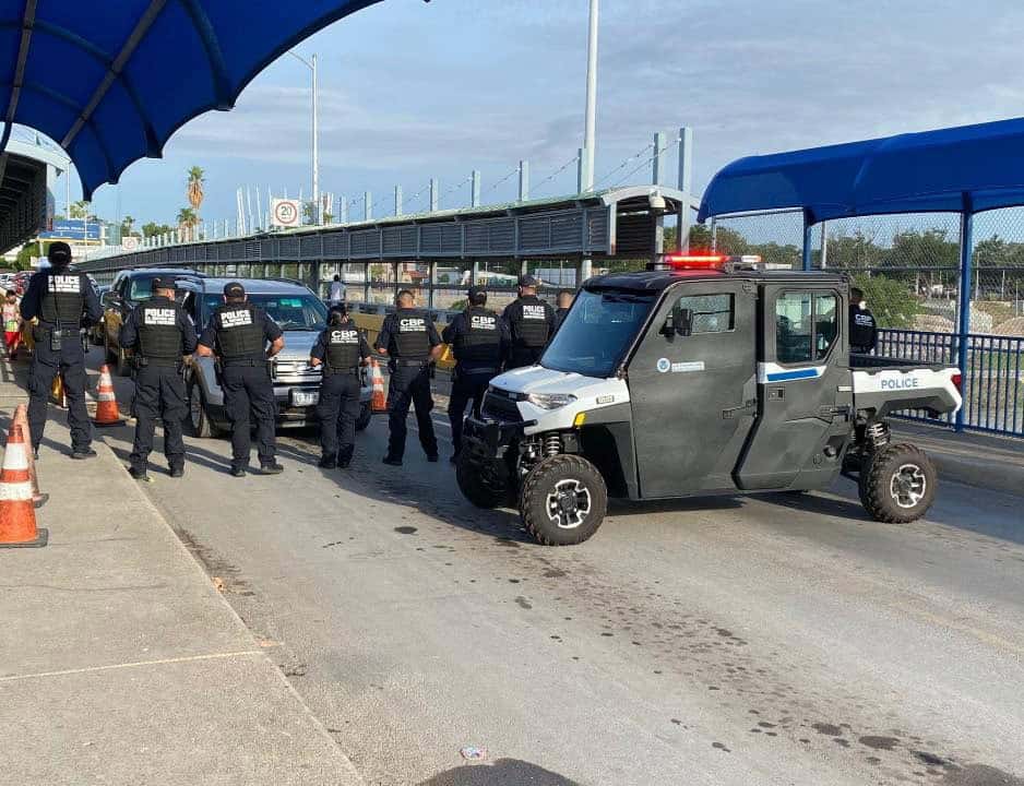 Realiza CBP sorpresivo simulacro en el Puente Internacional Uno