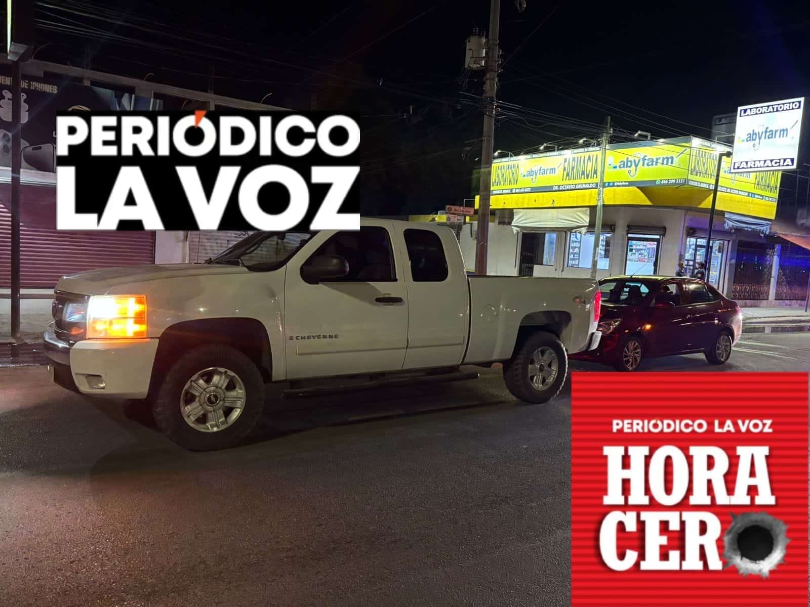 Frunce su auto en choque por alcance