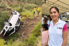 Grave esposa del alcalde de Ramos Arizpe  tras volcadura