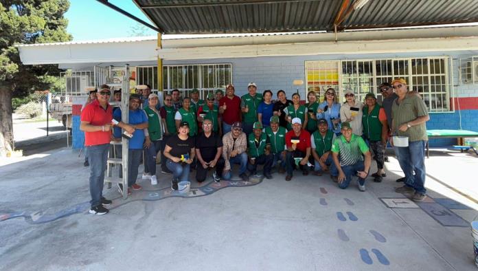 Renuevan Jardín de Niños Venustiano Carranza en Nueva Rosita 