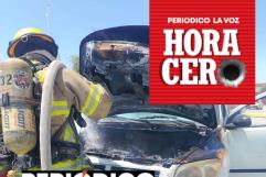 Se quema automóvil en estacionamiento del Mall Paseo Monclova