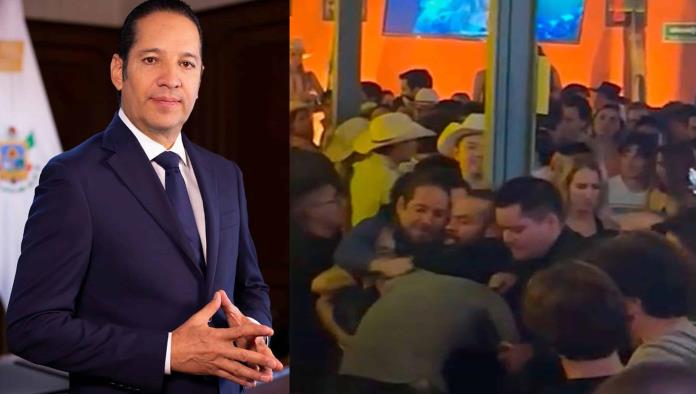 VIDEO: Exgobernador de Querétaro protagoniza pelea en un bar