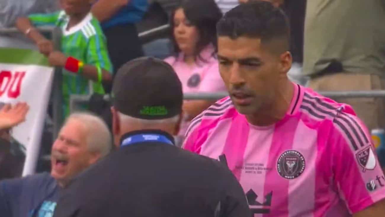 VIDEO: Luis Suárez escupe a auxiliar del Seattle Sounders tras perder la Leagues Cup